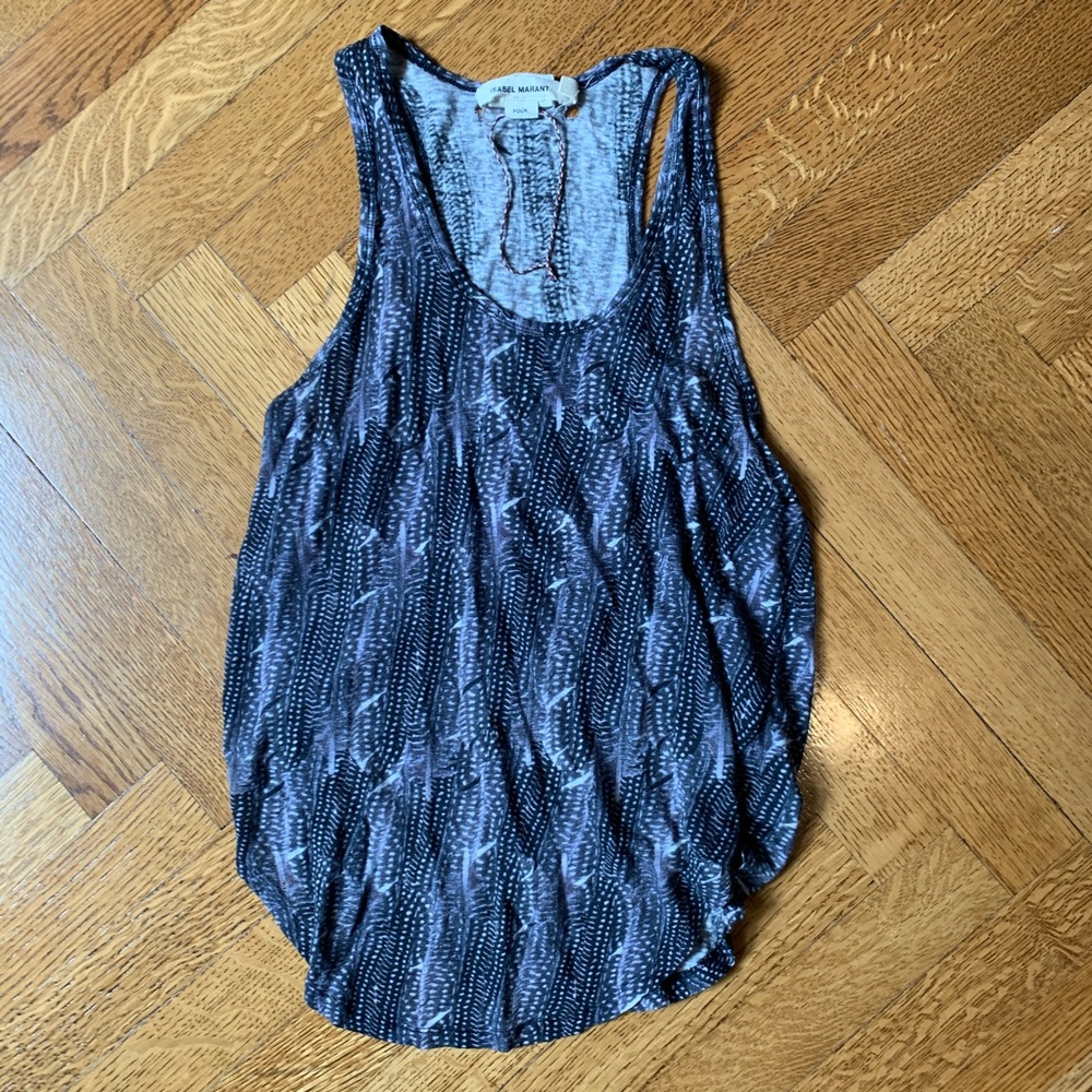 Isabel Marant for H&M Feather Tank Top, Size 2
